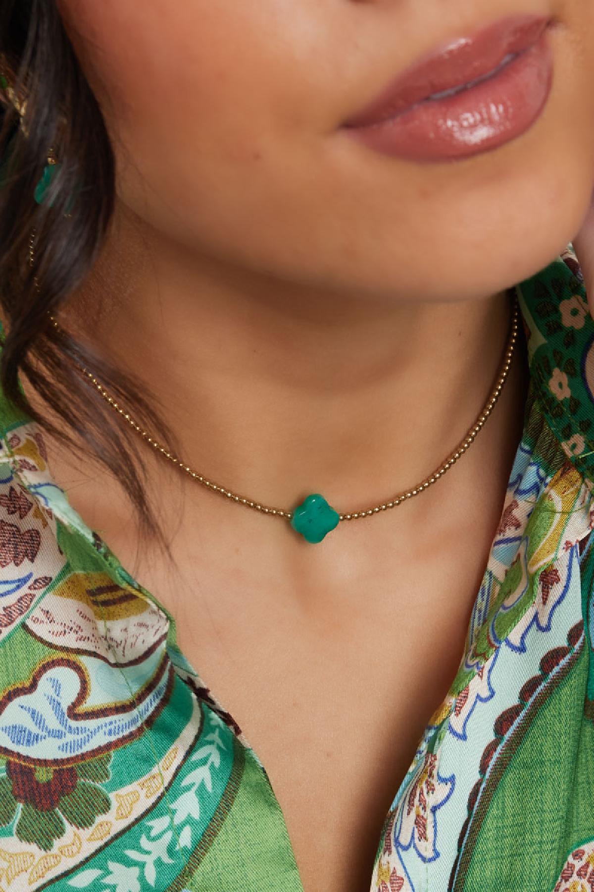 Ketting clover groen